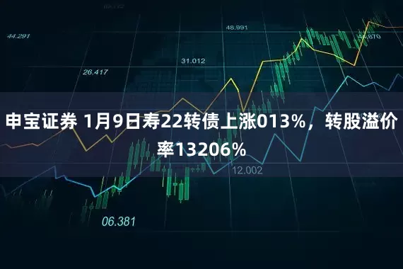 申宝证券 1月9日寿22转债上涨013%，转股溢价率13206%
